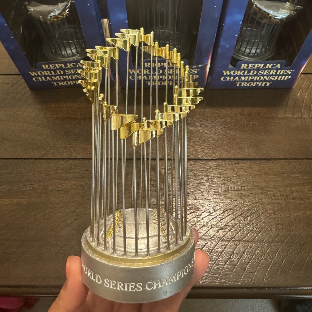 TWO Los Angeles Dodgers World Series Trophies
